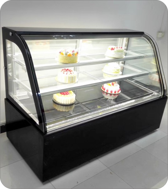 弧形二层西点展示柜