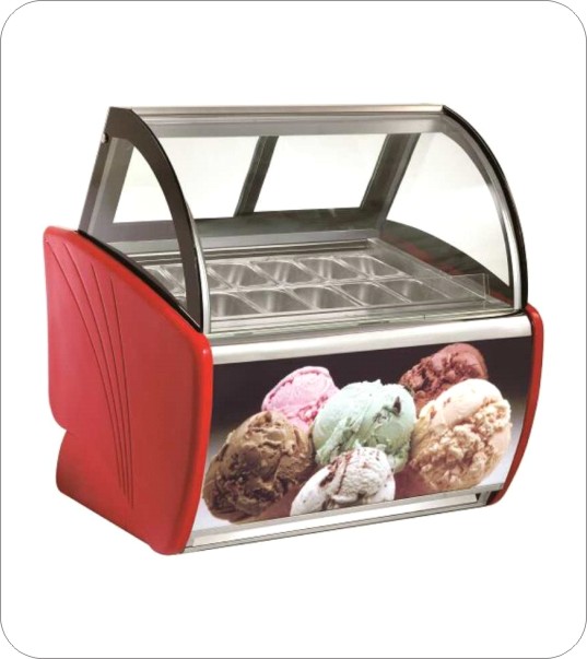弧形冰淇淋柜