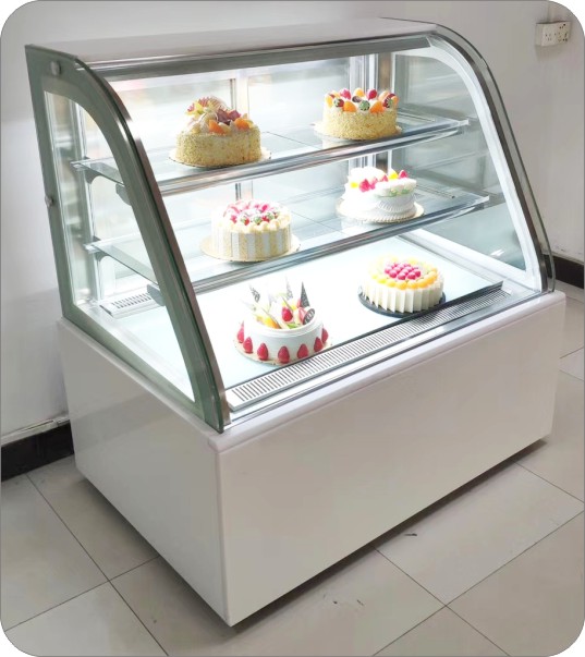 弧形三层西点展示柜