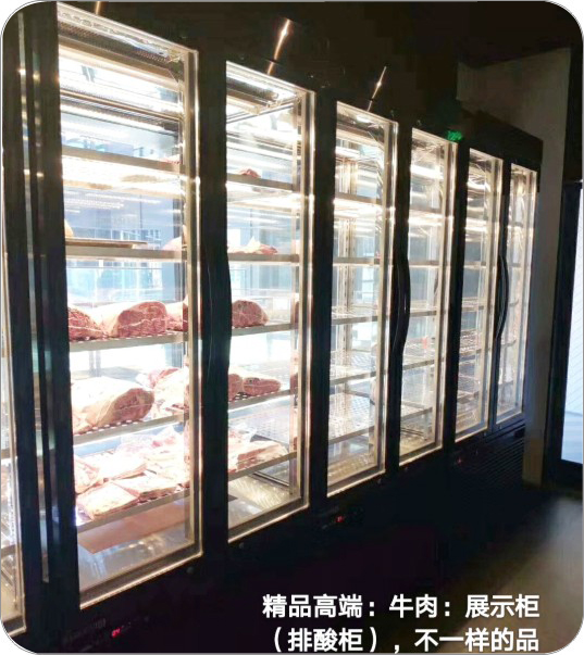 定制牛肉排酸柜（玫瑰金）灯光白光或暧光